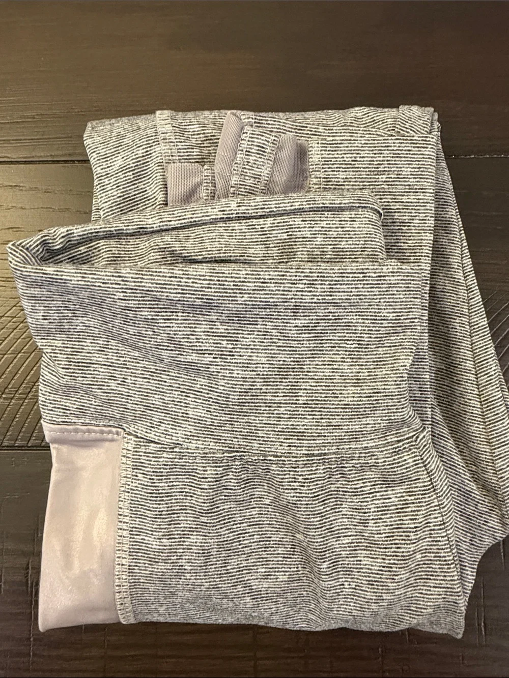 Justice Gray Girls' Athletic Leggings with Side Panels and Ladder Trim